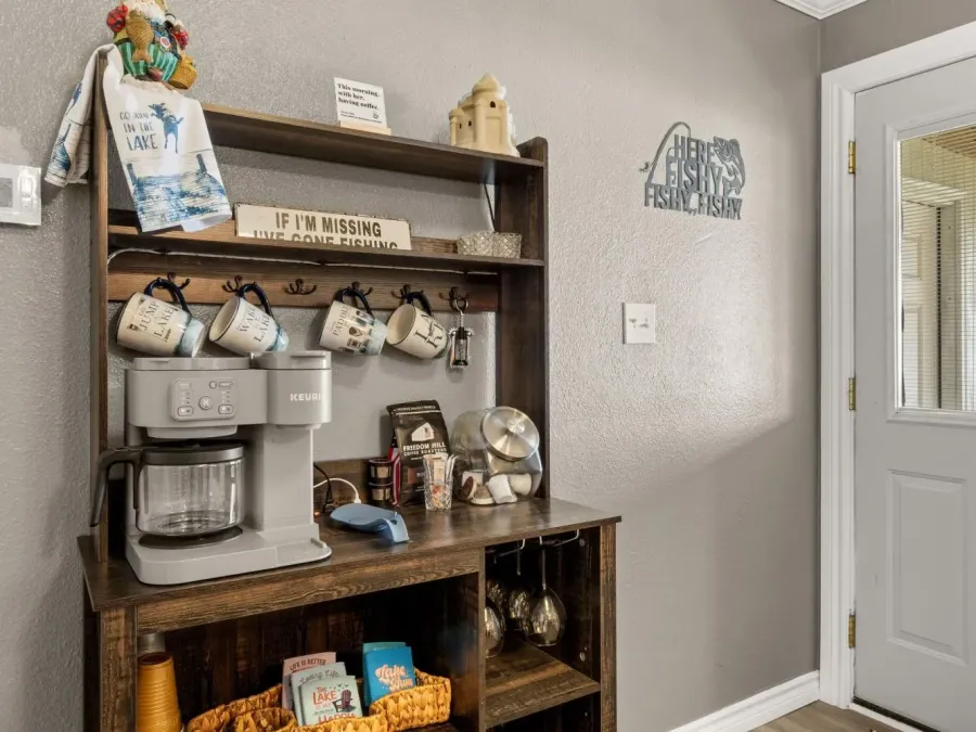 If you are a coffee drinker you will love the coffee bar.